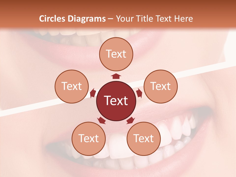 Happiness Creative Concept Tooth PowerPoint Template