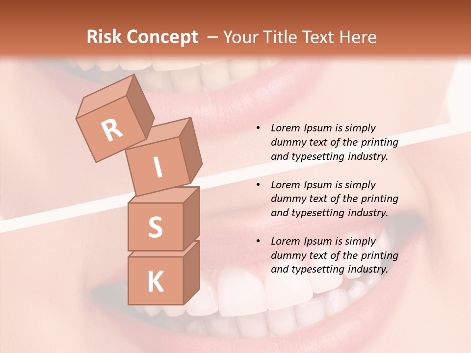 Happiness Creative Concept Tooth PowerPoint Template