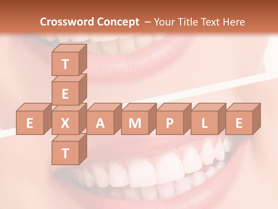 Happiness Creative Concept Tooth PowerPoint Template