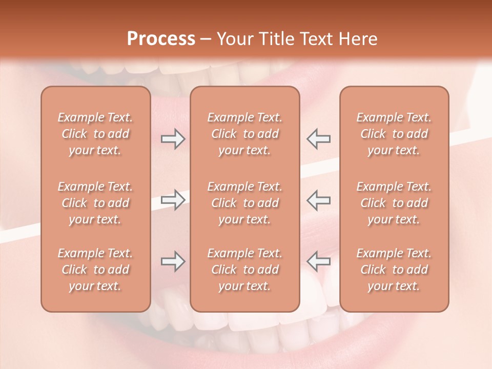 Happiness Creative Concept Tooth PowerPoint Template