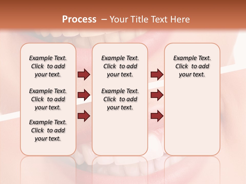 Happiness Creative Concept Tooth PowerPoint Template