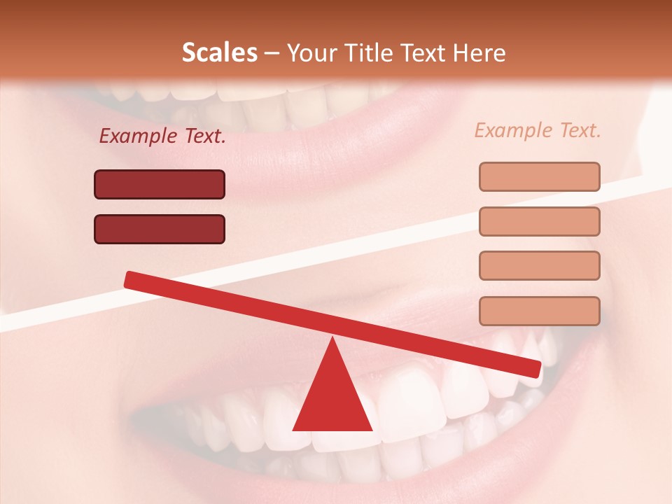 Happiness Creative Concept Tooth PowerPoint Template