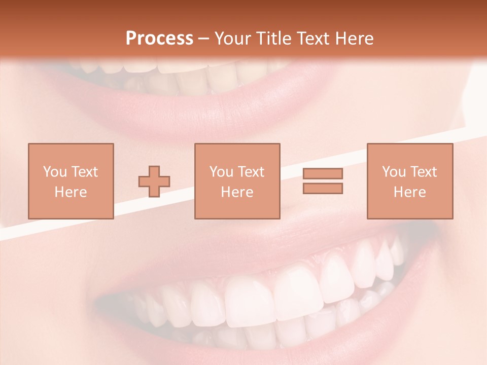 Happiness Creative Concept Tooth PowerPoint Template