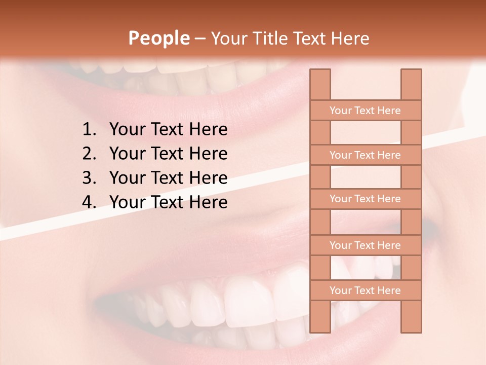 Happiness Creative Concept Tooth PowerPoint Template