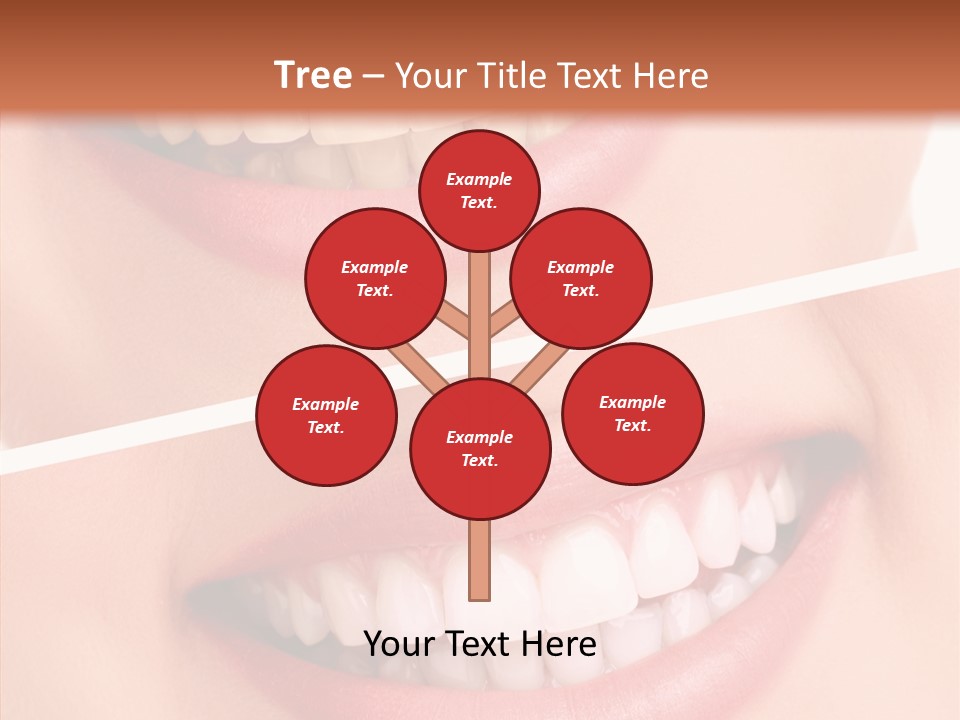 Happiness Creative Concept Tooth PowerPoint Template