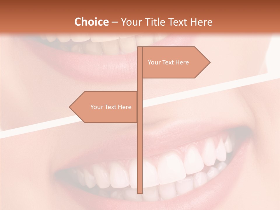 Happiness Creative Concept Tooth PowerPoint Template