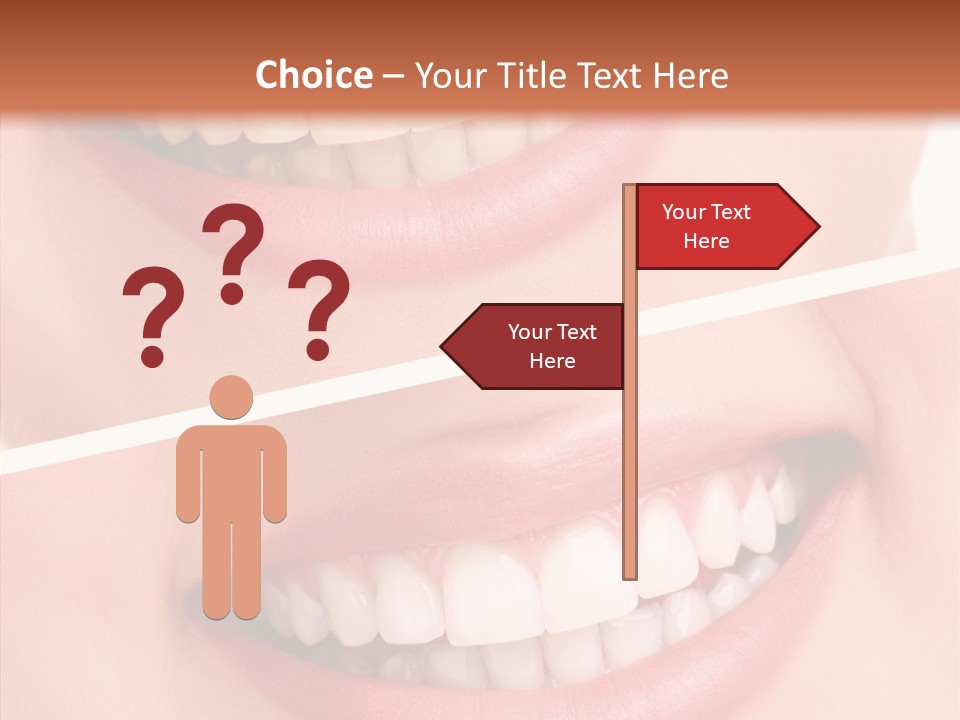 Happiness Creative Concept Tooth PowerPoint Template