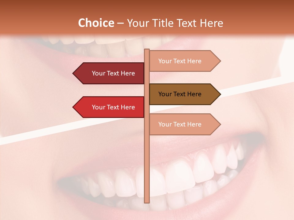 Happiness Creative Concept Tooth PowerPoint Template