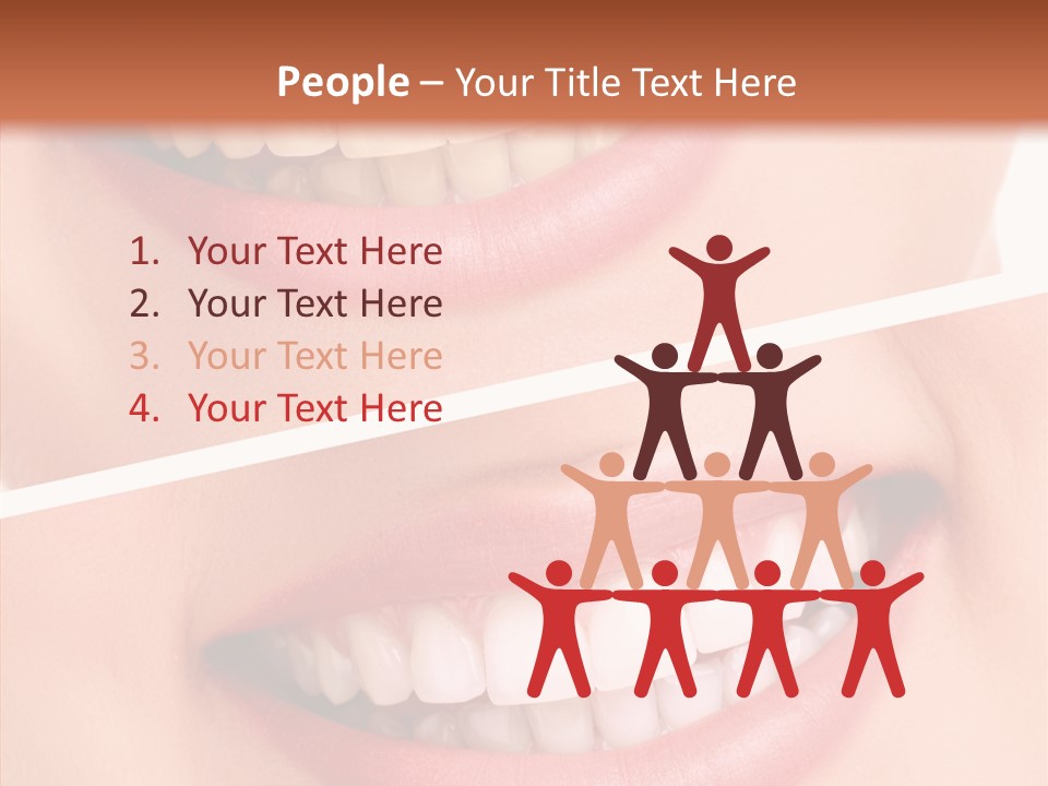 Happiness Creative Concept Tooth PowerPoint Template