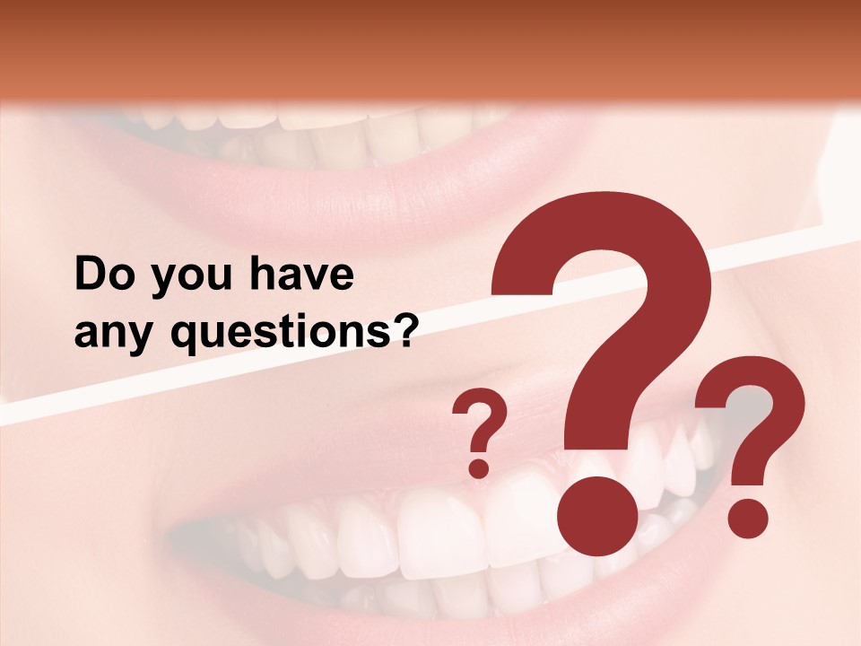 Happiness Creative Concept Tooth PowerPoint Template