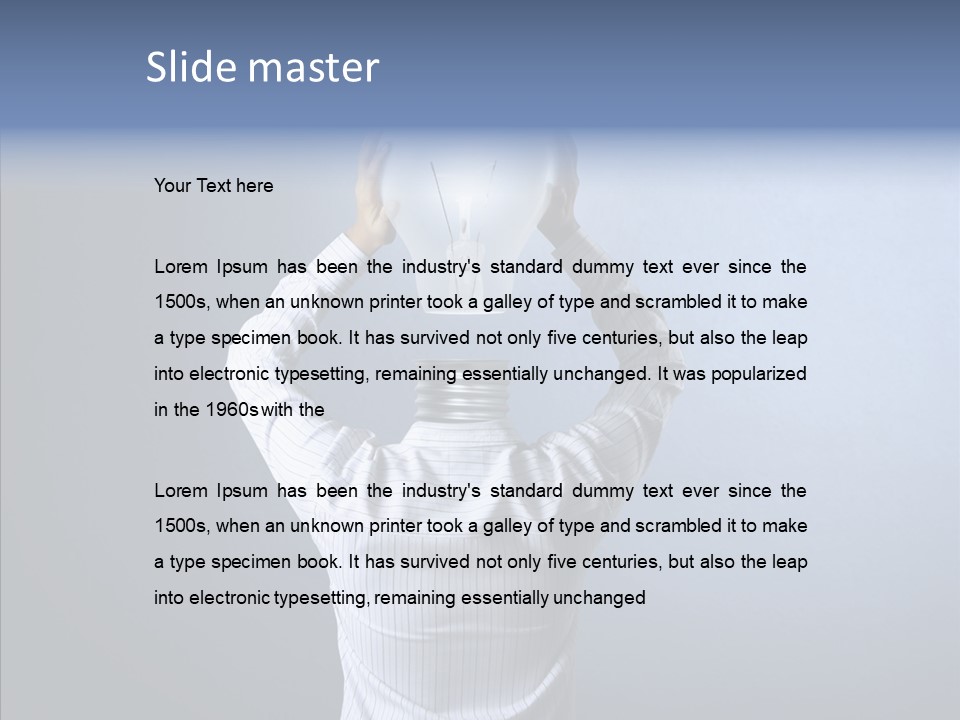 Power Illumination Model PowerPoint Template