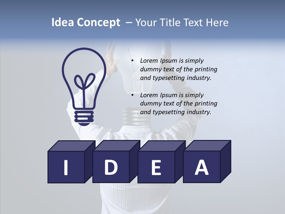 Power Illumination Model PowerPoint Template