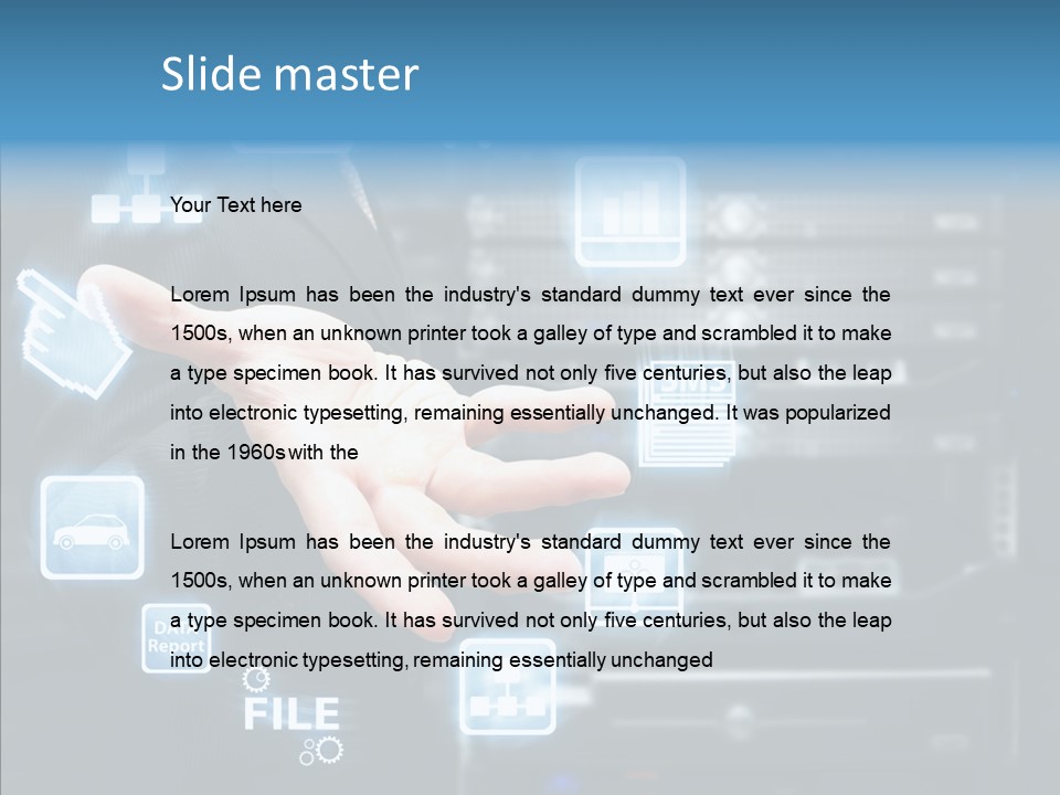 Rack Network Industry PowerPoint Template