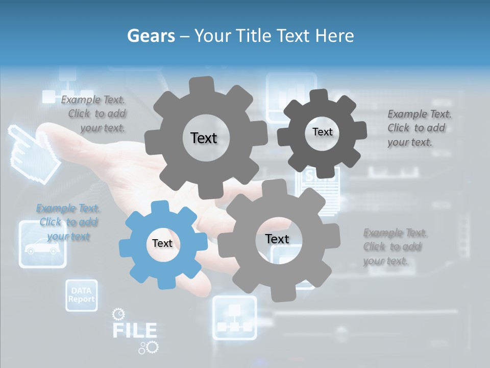 Rack Network Industry PowerPoint Template