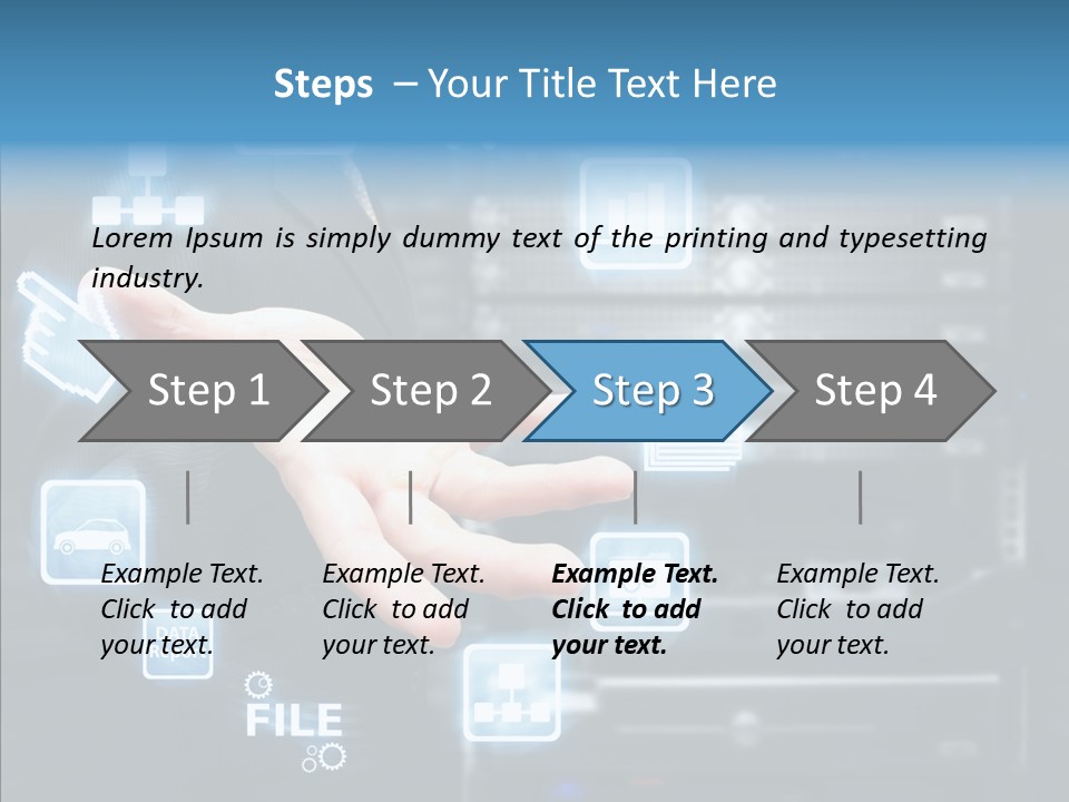 Rack Network Industry PowerPoint Template
