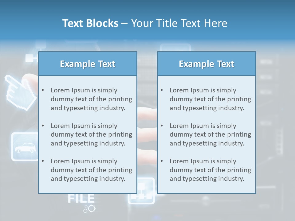 Rack Network Industry PowerPoint Template