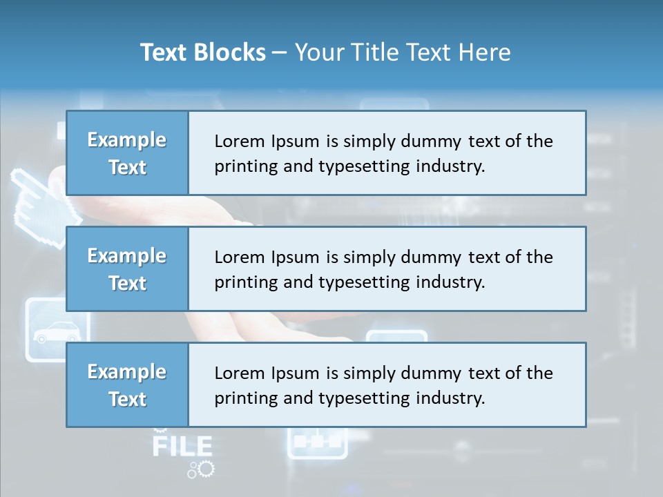Rack Network Industry PowerPoint Template
