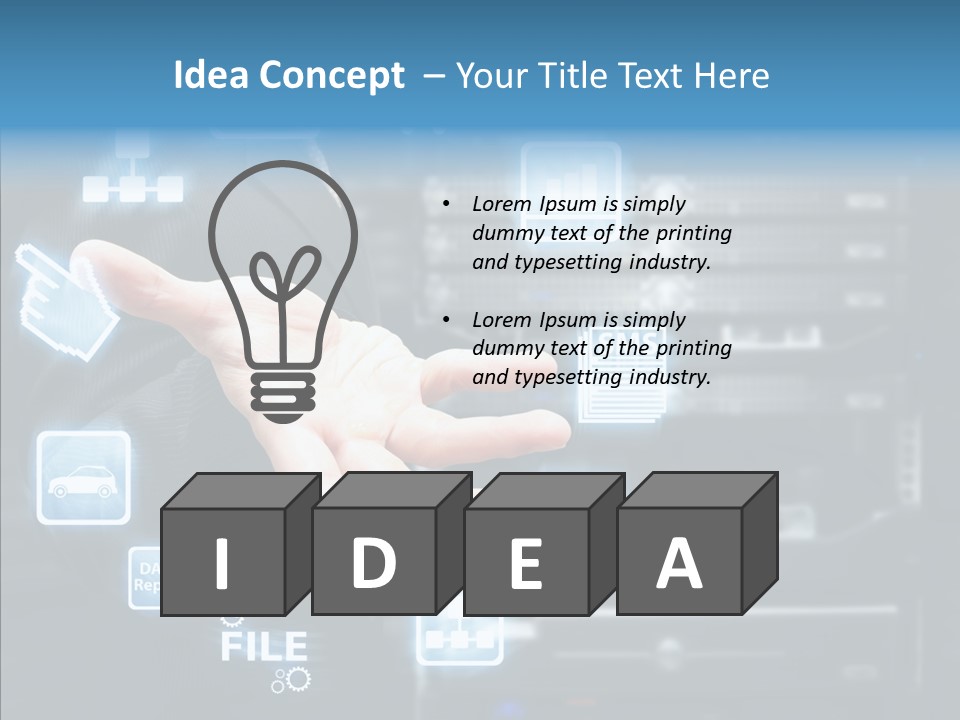 Rack Network Industry PowerPoint Template