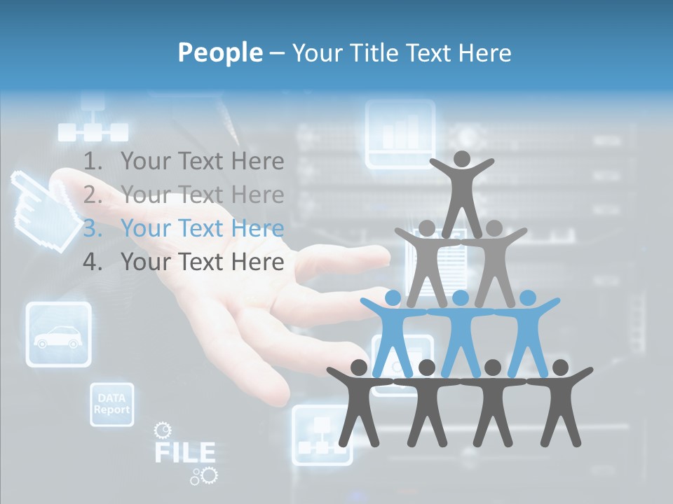 Rack Network Industry PowerPoint Template