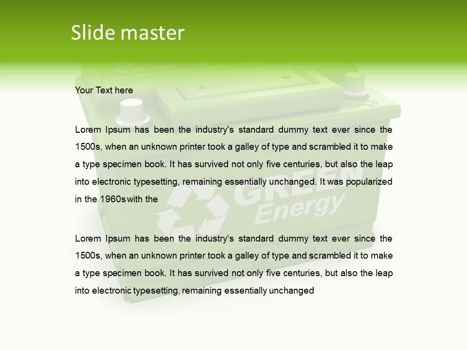 Vehicle Three Dimensional Savings PowerPoint Template