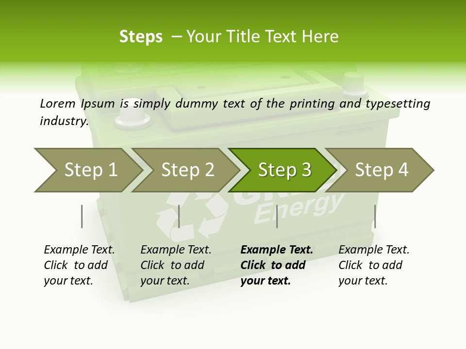 Vehicle Three Dimensional Savings PowerPoint Template