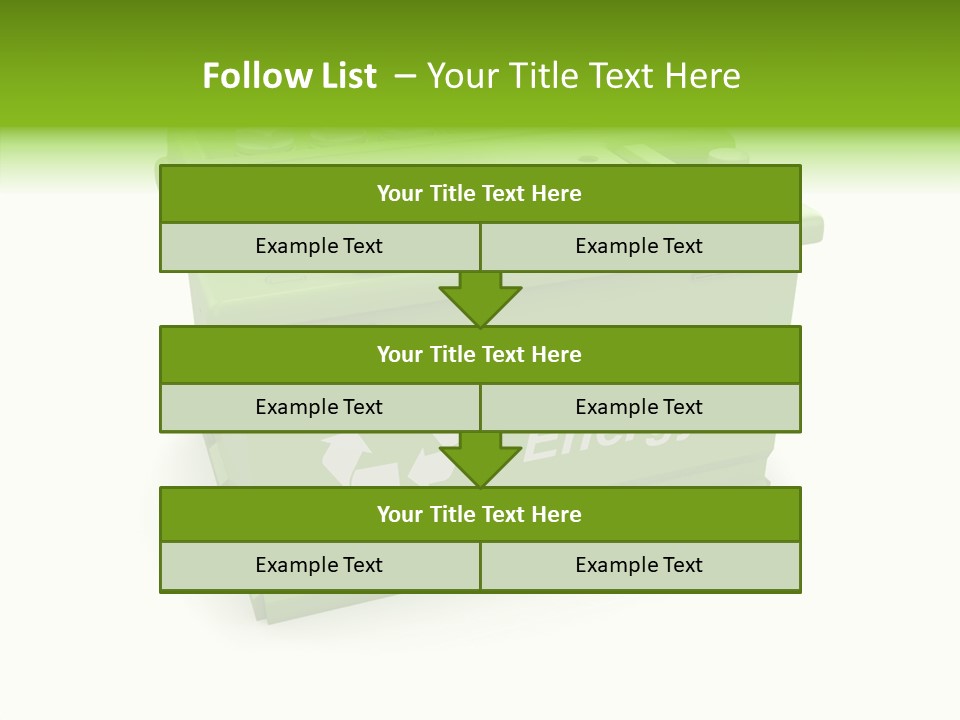 Vehicle Three Dimensional Savings PowerPoint Template