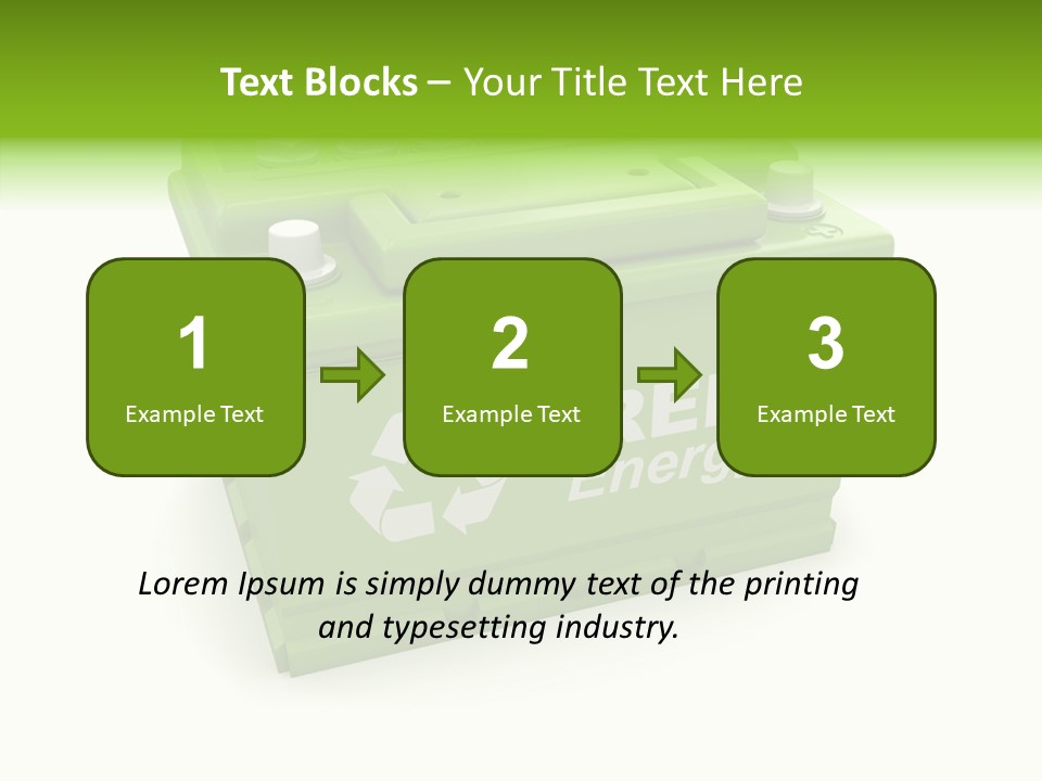 Vehicle Three Dimensional Savings PowerPoint Template