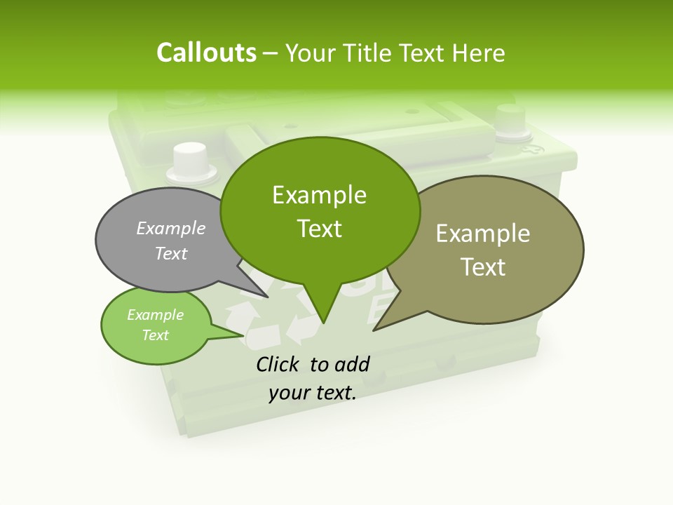 Vehicle Three Dimensional Savings PowerPoint Template