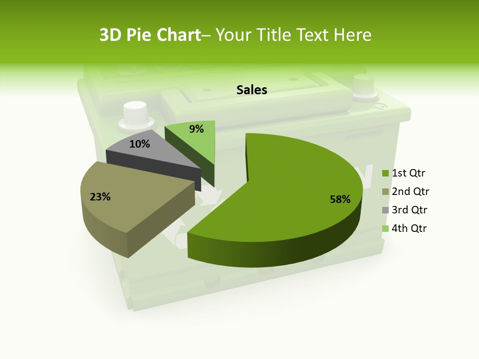 Vehicle Three Dimensional Savings PowerPoint Template