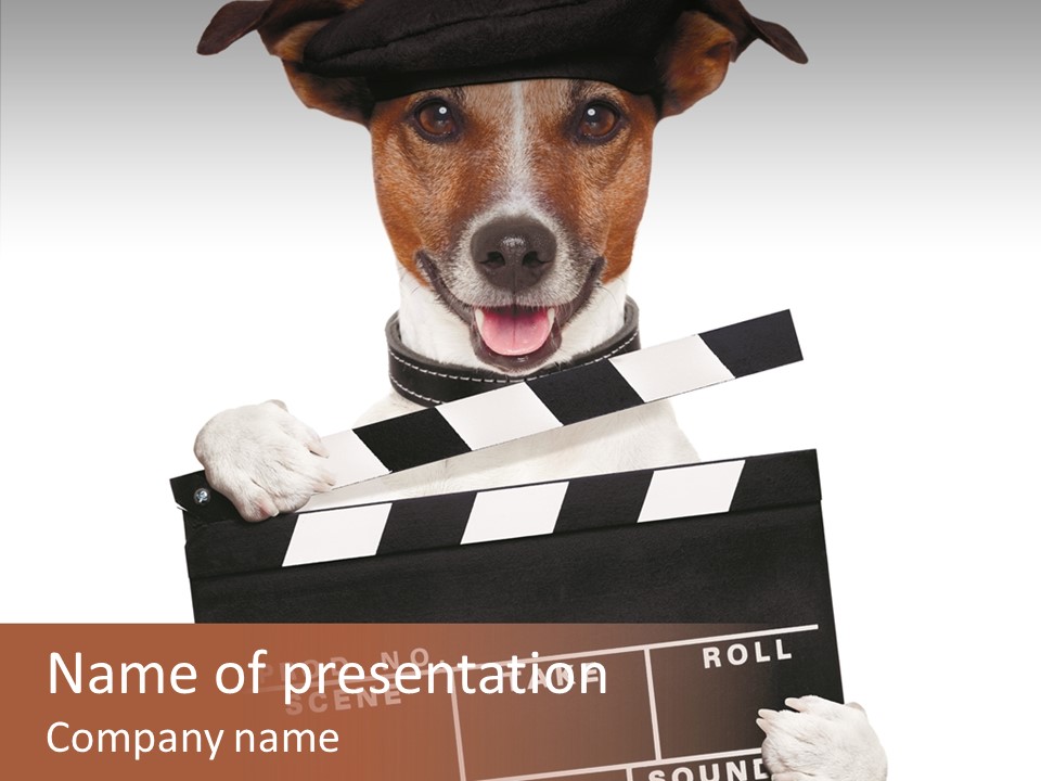 Film Producer Glasses PowerPoint Template