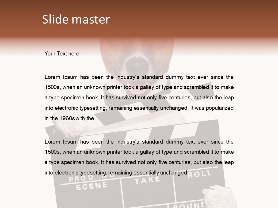 Film Producer Glasses PowerPoint Template