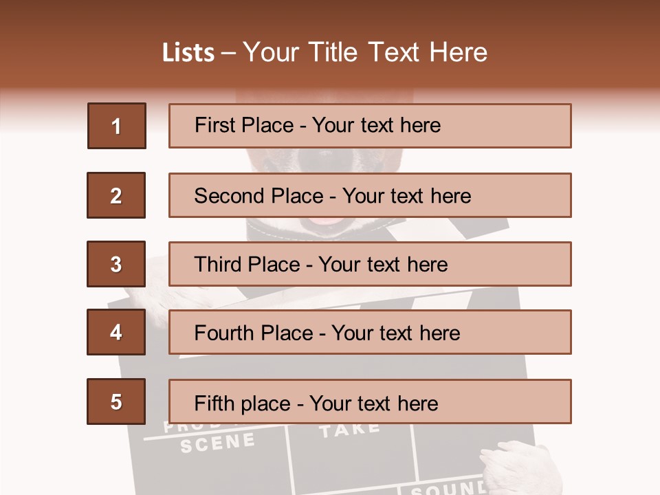 Film Producer Glasses PowerPoint Template