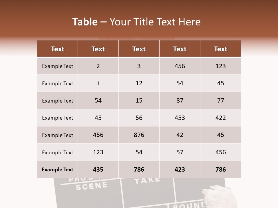 Film Producer Glasses PowerPoint Template