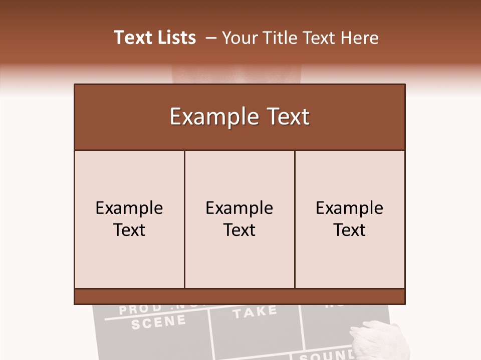 Film Producer Glasses PowerPoint Template