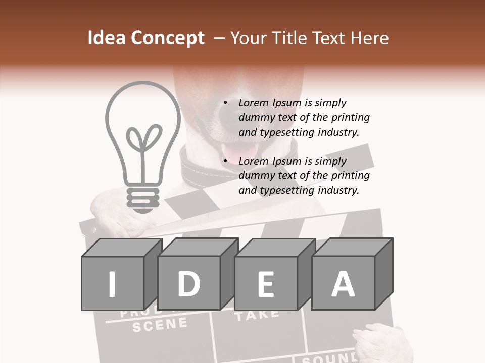 Film Producer Glasses PowerPoint Template