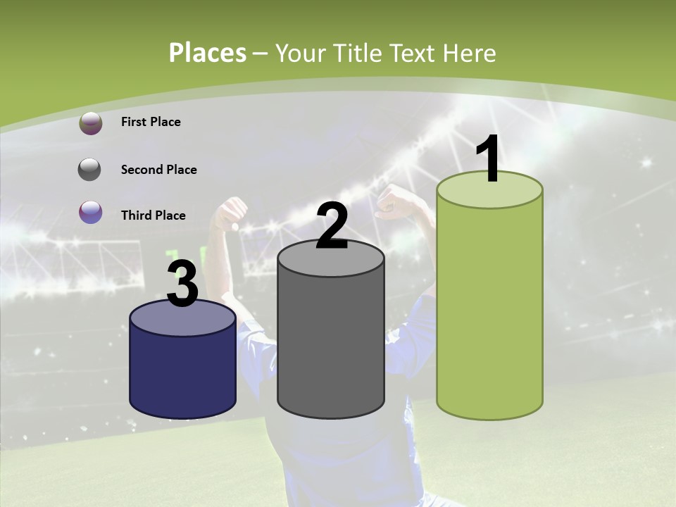 Grass Shooting Ball PowerPoint Template