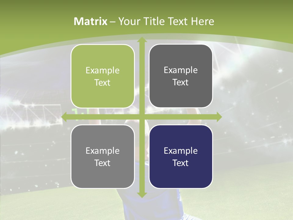 Grass Shooting Ball PowerPoint Template