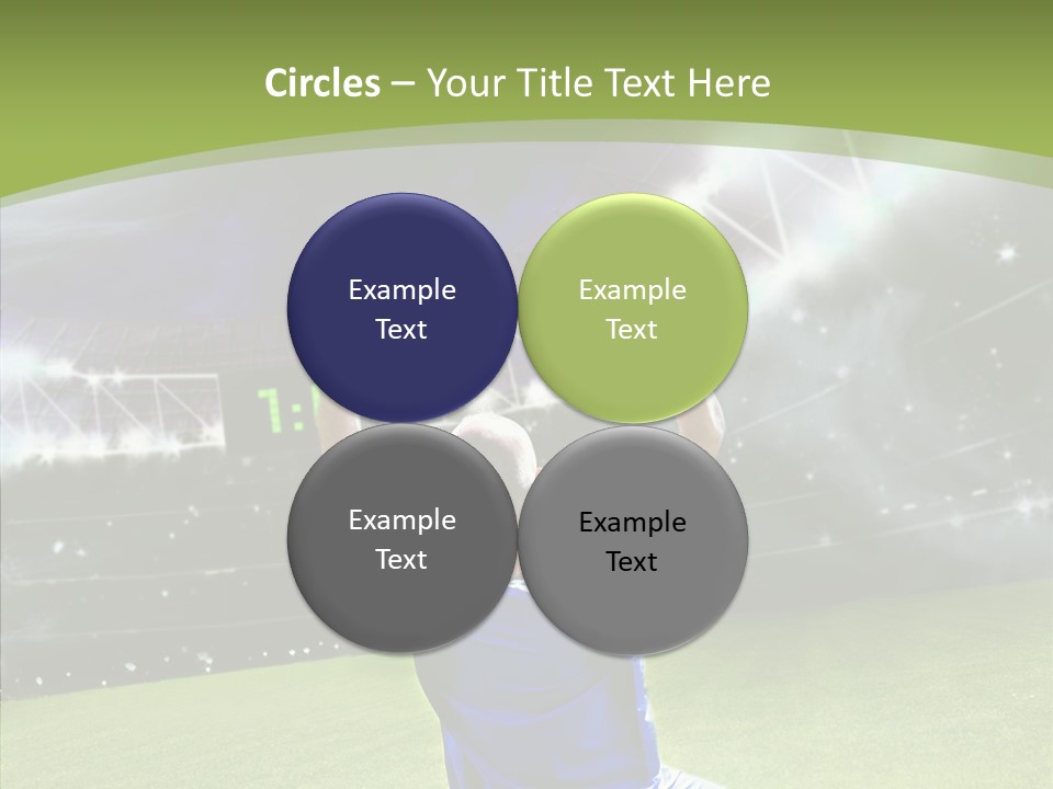 Grass Shooting Ball PowerPoint Template