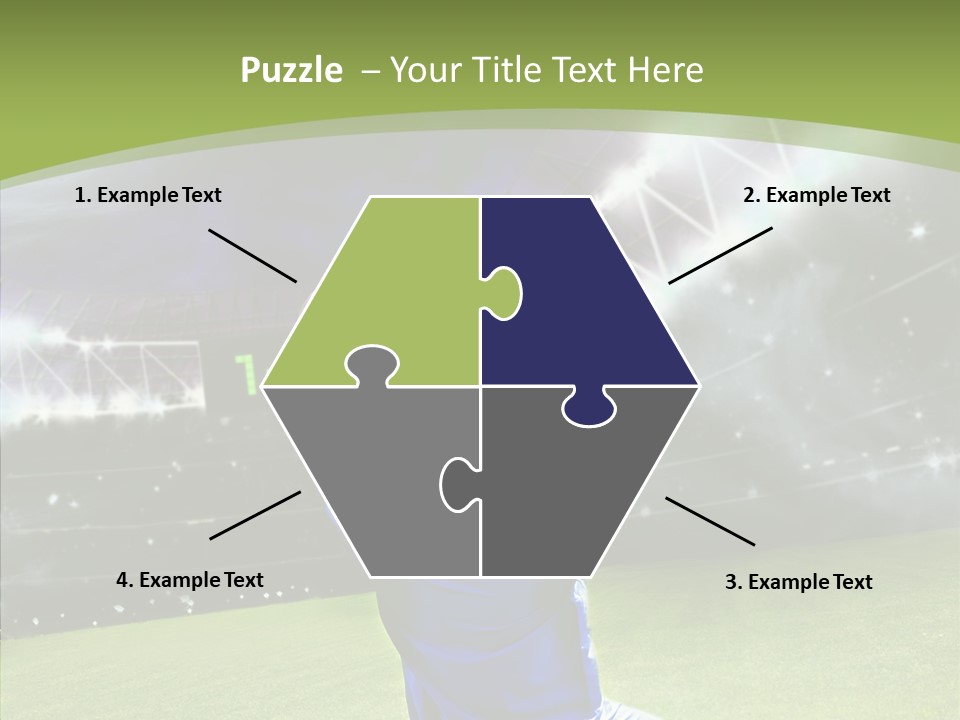 Grass Shooting Ball PowerPoint Template