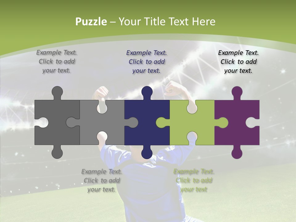 Grass Shooting Ball PowerPoint Template