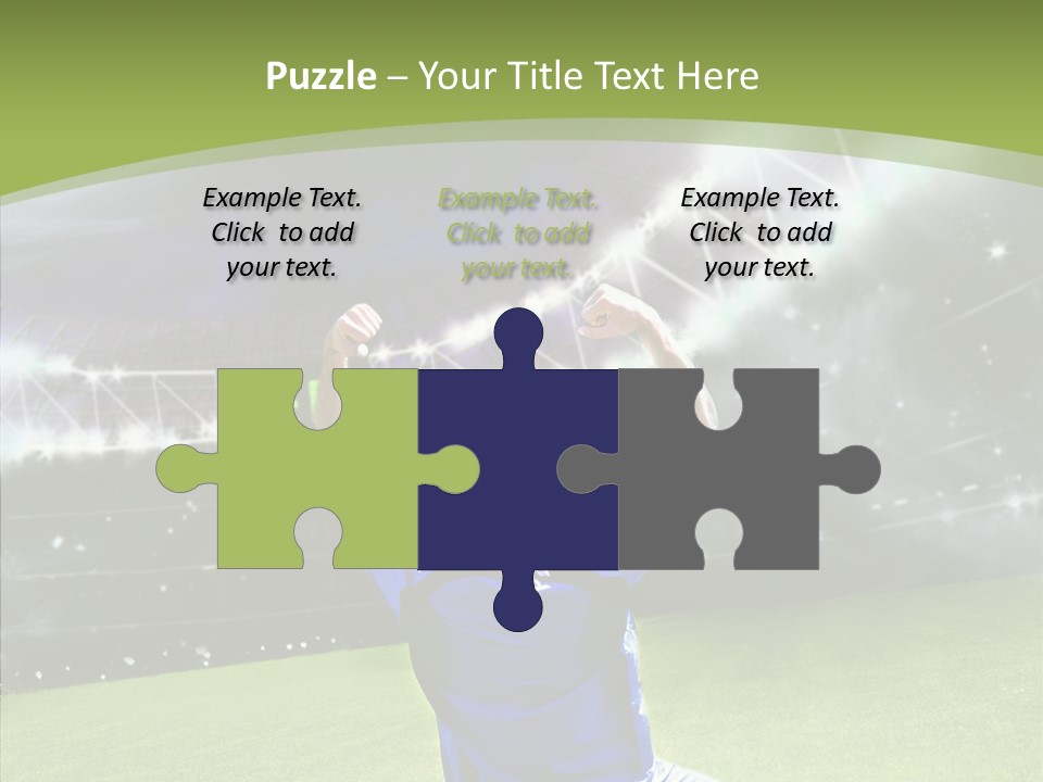 Grass Shooting Ball PowerPoint Template