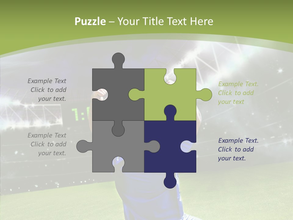 Grass Shooting Ball PowerPoint Template