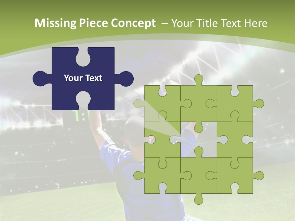 Grass Shooting Ball PowerPoint Template