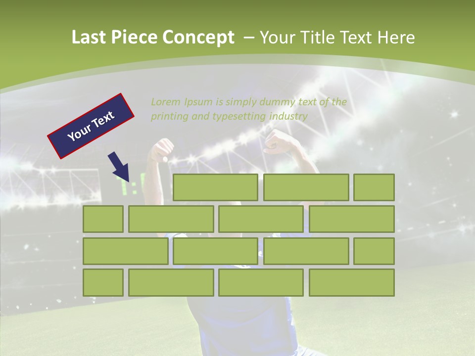Grass Shooting Ball PowerPoint Template