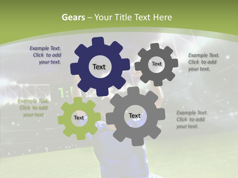 Grass Shooting Ball PowerPoint Template