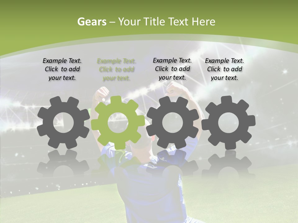 Grass Shooting Ball PowerPoint Template