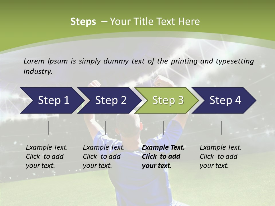 Grass Shooting Ball PowerPoint Template
