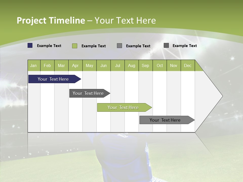 Grass Shooting Ball PowerPoint Template