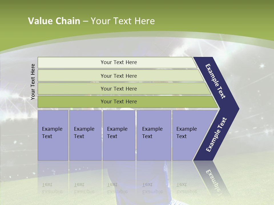 Grass Shooting Ball PowerPoint Template