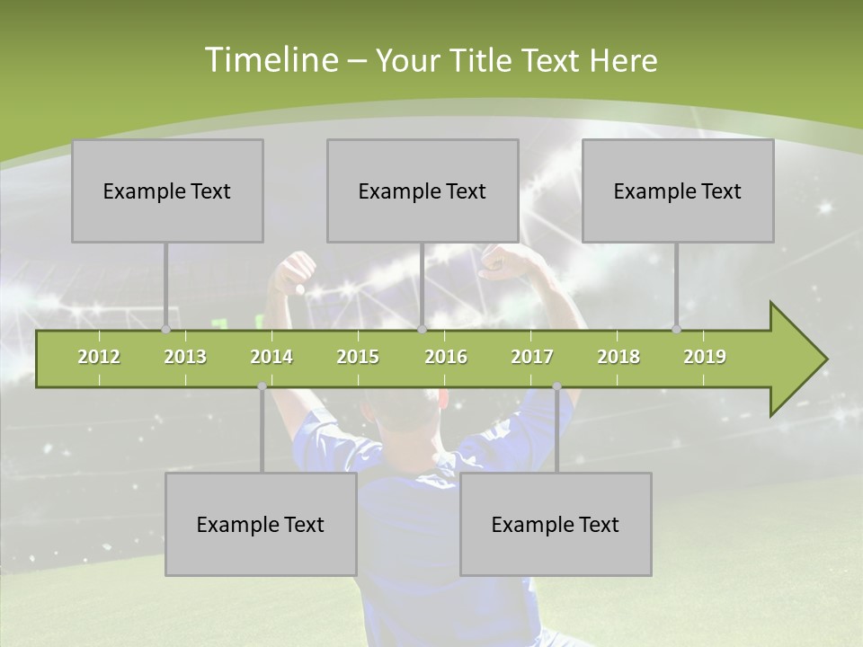 Grass Shooting Ball PowerPoint Template